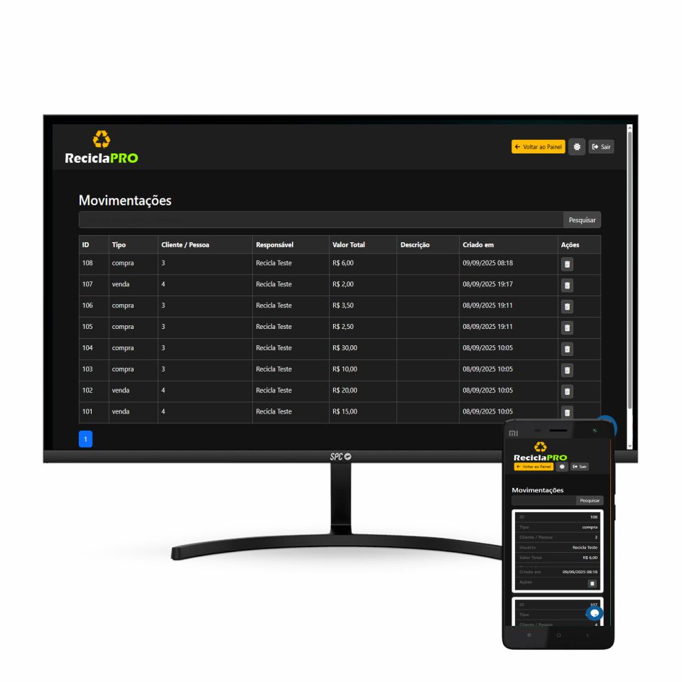 ReciclaPRO Sistema Web para Empresas de Reciclagem - Imagem 11